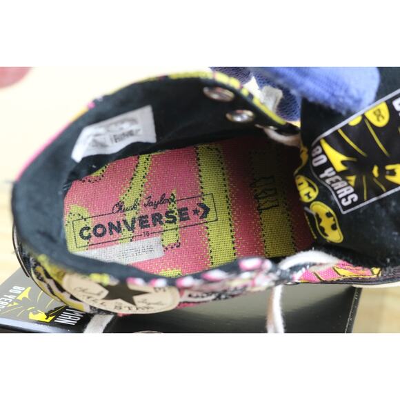 Converse Batman Sneakers Womens 8 Multicolor All Star Hi 80 Anniversary - Picture 5 of 7